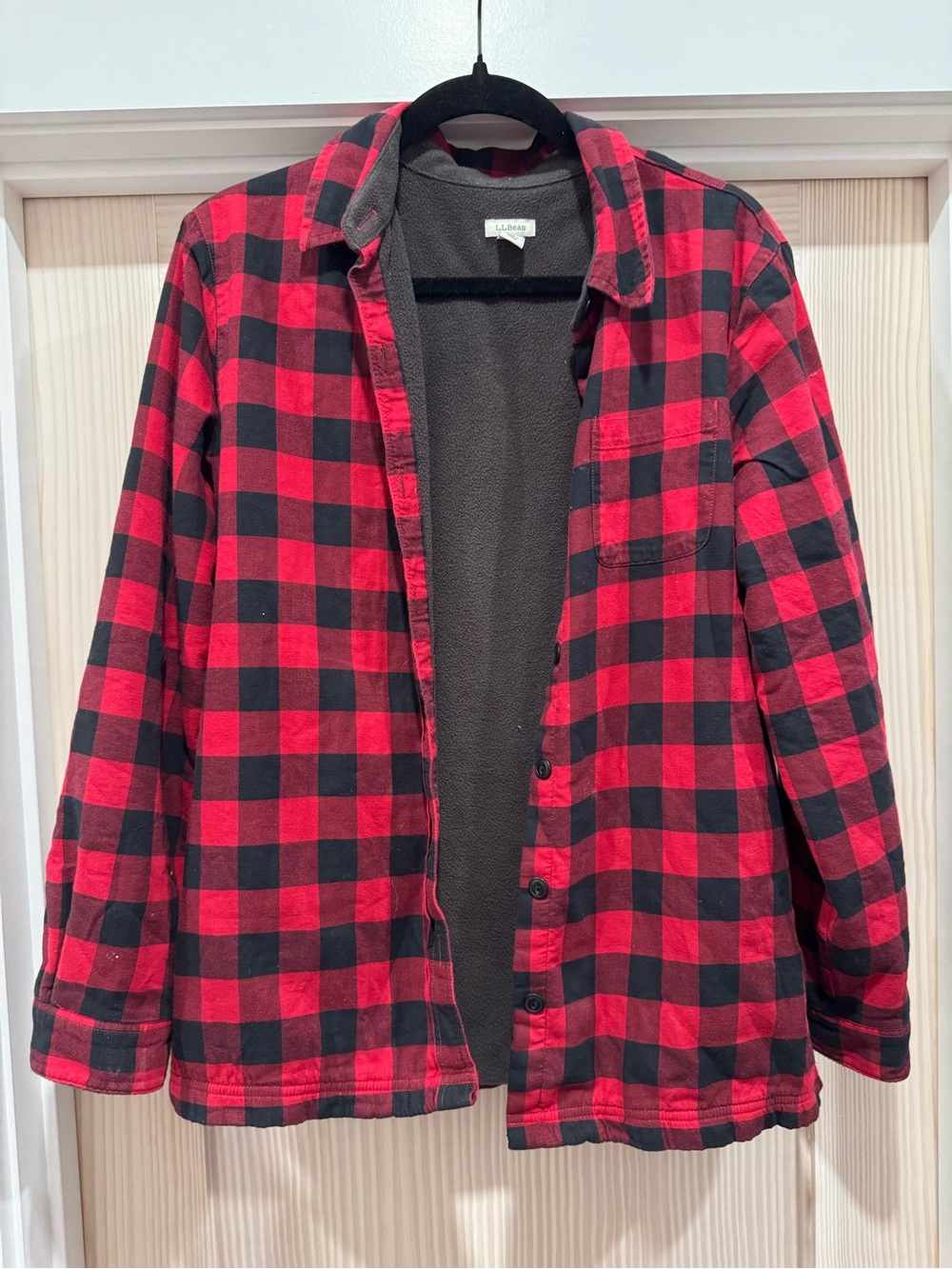 LLBean Fleece-lined Flannel
